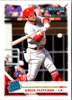 2019 Donruss David Fletcher #36 Rookie