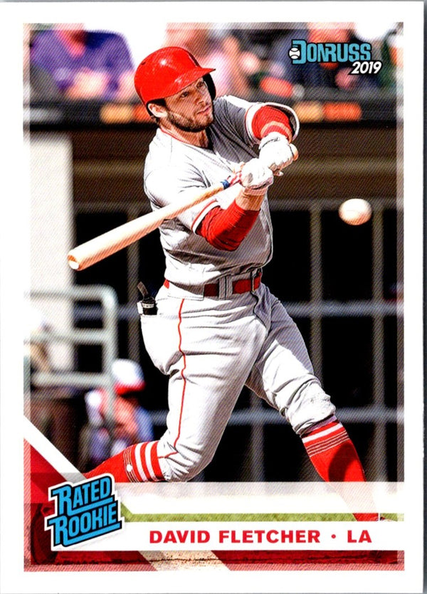 2019 Donruss David Fletcher #36 Rookie