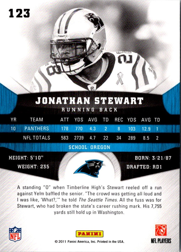 2011 Panini Gridiron Gear Jonathan Stewart