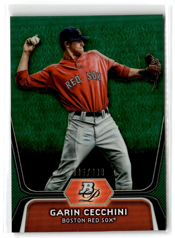 2012 Bowman Platinum Prospects Garin Cecchini #BPP7 /399