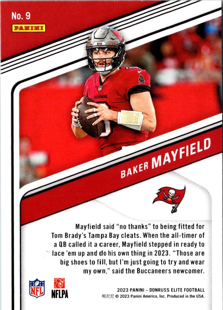 2022 Panini Select and Red Prizm Die Cut Baker Mayfield