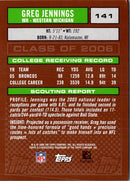 2006 Topps Draft Picks & Prospects Greg Jennings