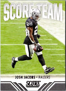 2021 Score Team Green Josh Jacobs