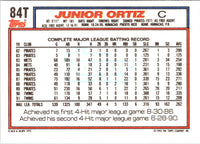 1992 Topps Traded Junior Ortiz #84T