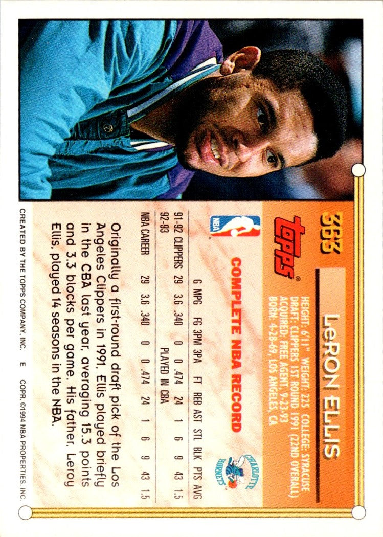 1993 Topps LeRon Ellis
