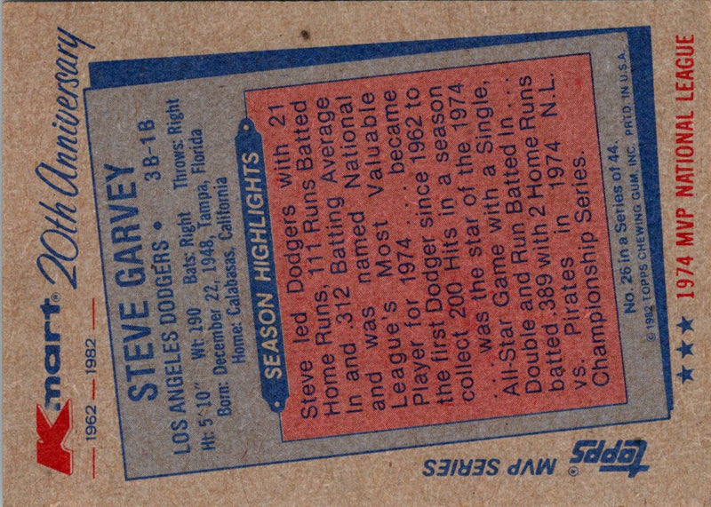 1982 Topps Cracker Jack National League