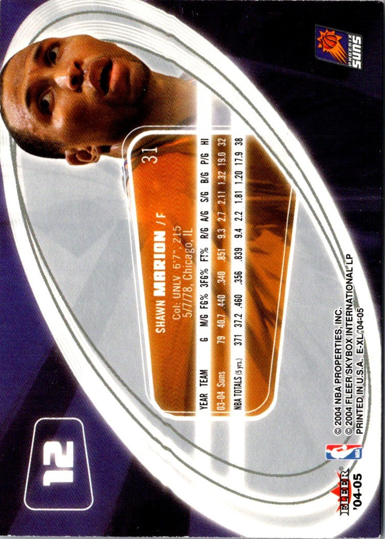 2004 SkyBox E-XL Shawn Marion
