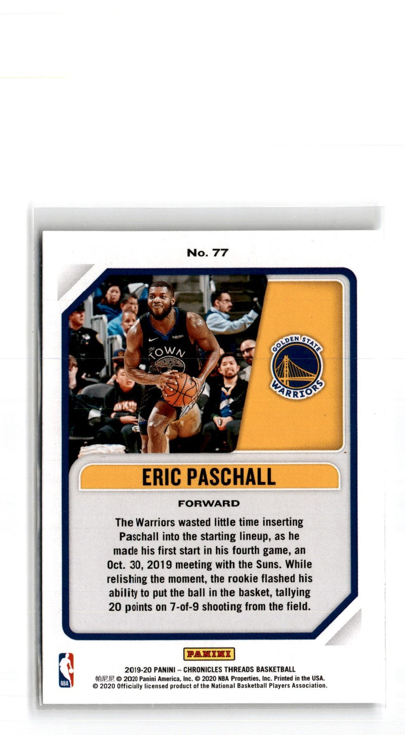 2019 Panini Chronicles Eric Paschall