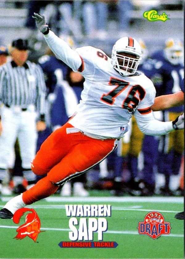 1995 Classic NFL Rookies Warren Sapp #12