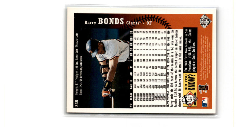 1997 Collector's Choice Barry Bonds