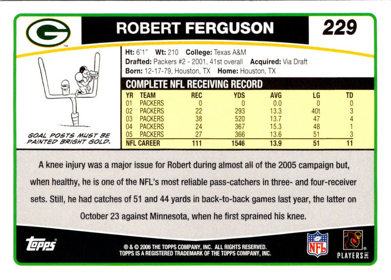 2006 Topps Robert Ferguson