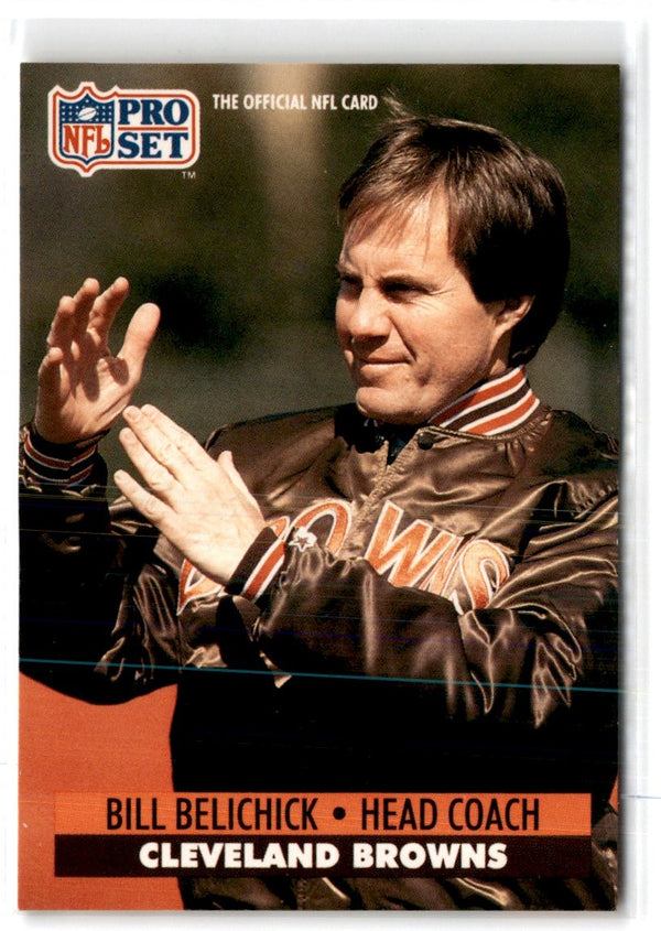 1991 Pro Set Bill Belichick #126 Rookie