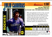 2021 Bowman Heritage Julio Carreras #136