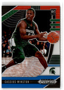 2020 Panini Prizm Draft Picks Collegiate Blue and Cassius Winston