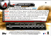 2017 Bowman Chrome Braden Shipley #59 Rookie