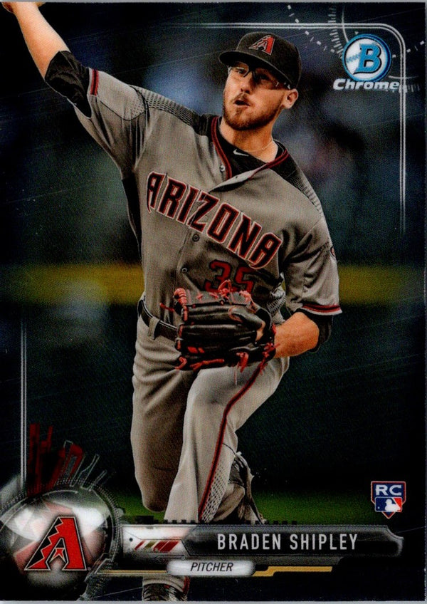 2017 Bowman Chrome Braden Shipley #59 Rookie