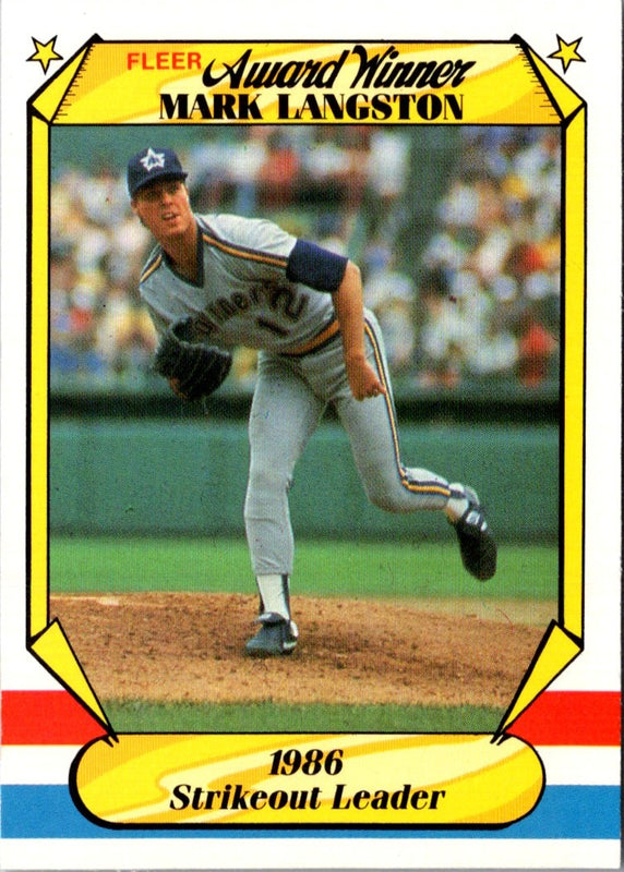 1987 Fleer Award Winners Mark Langston #22