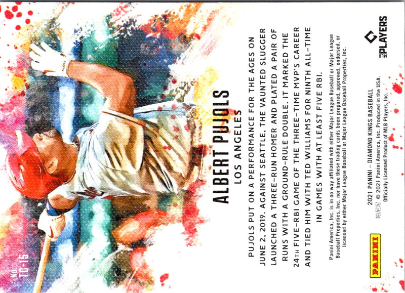2021 Panini Diamond Kings The Club Albert Pujols
