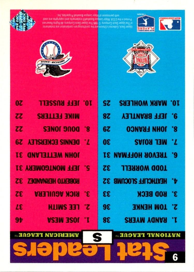 1996 Collector's Choice Jose Mesa/Randy Myers