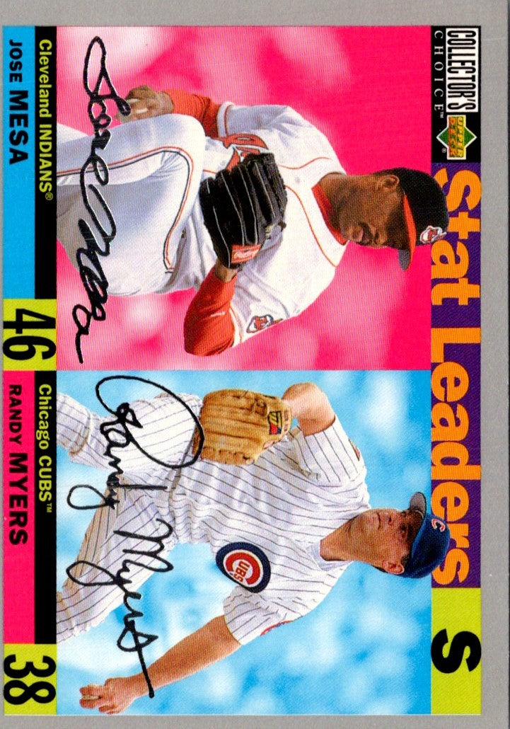 1996 Collector's Choice Jose Mesa/Randy Myers