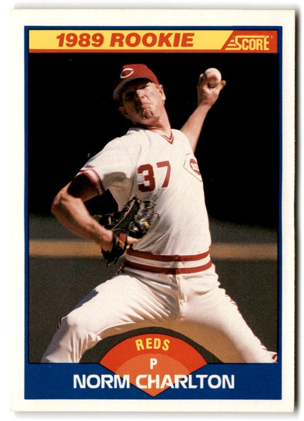 1989 Score Norm Charlton #646 Rookie