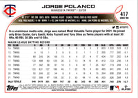 2022 Topps Jorge Polanco #417