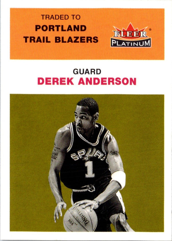 2001 Fleer Platinum Derek Anderson #80