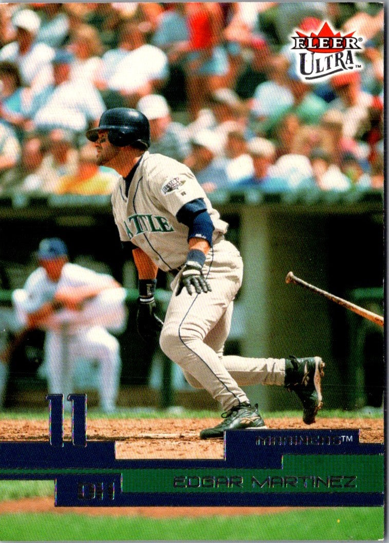 2002 Fleer Focus JE Kings of Swing Game Used Edgar Martinez