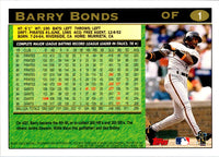1995 Topps Barry Bonds #1