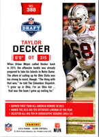 2016 Score Scorecard Taylor Decker #388
