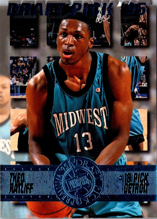 1995 Press Pass Premium Draft Picks Theo Ratliff #16