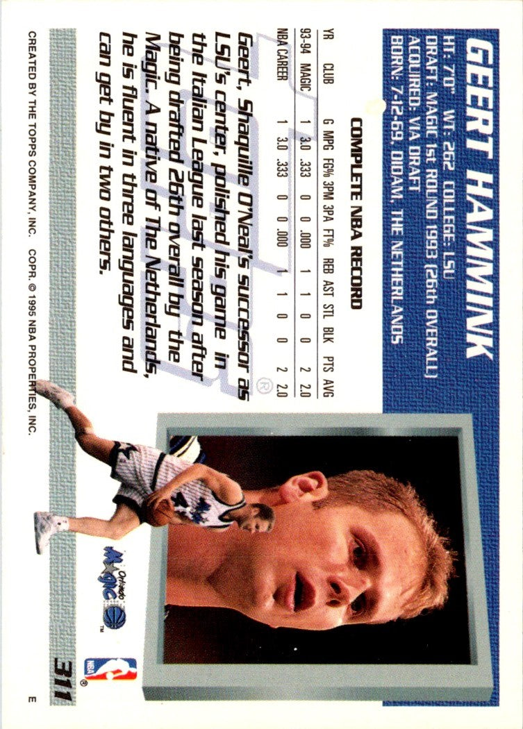 1994 Topps Geert Hammink