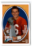 1991 Upper Deck Football Heroes Joe Montana Joe Montana