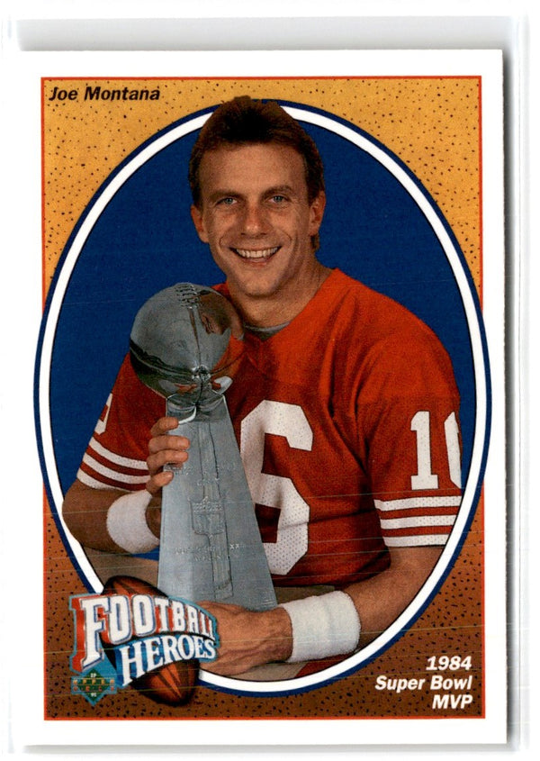 1991 Upper Deck Football Heroes Joe Montana Joe Montana #3