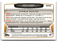 2013 Bowman Chrome Prospects Matt Curry #BCP163