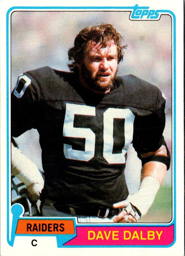 1981 Topps Print Proofs Blue Dave Dalby #449