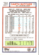 1992 Topps Garth Butcher