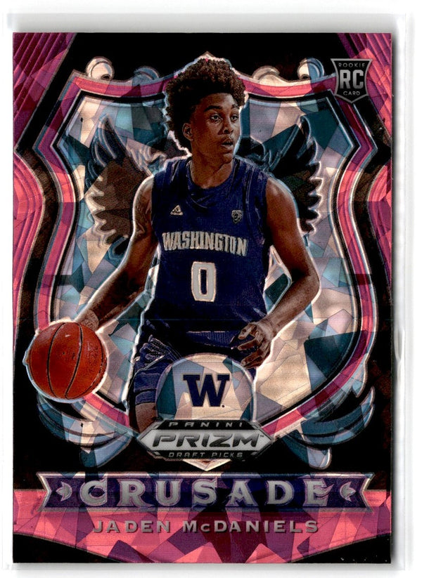 2020 Panini Prizm Draft Picks Collegiate Pink Ice Jaden McDaniels #91