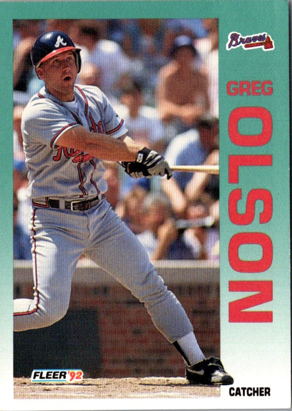 1992 Fleer Greg Olson #365