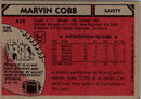1980 Topps Marvin Cobb