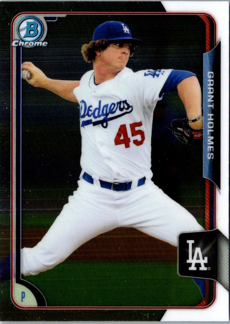 2015 Bowman Draft Picks & Prospects Chrome Grant Holmes