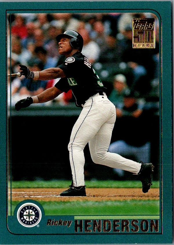 2001 Topps Rickey Henderson #105