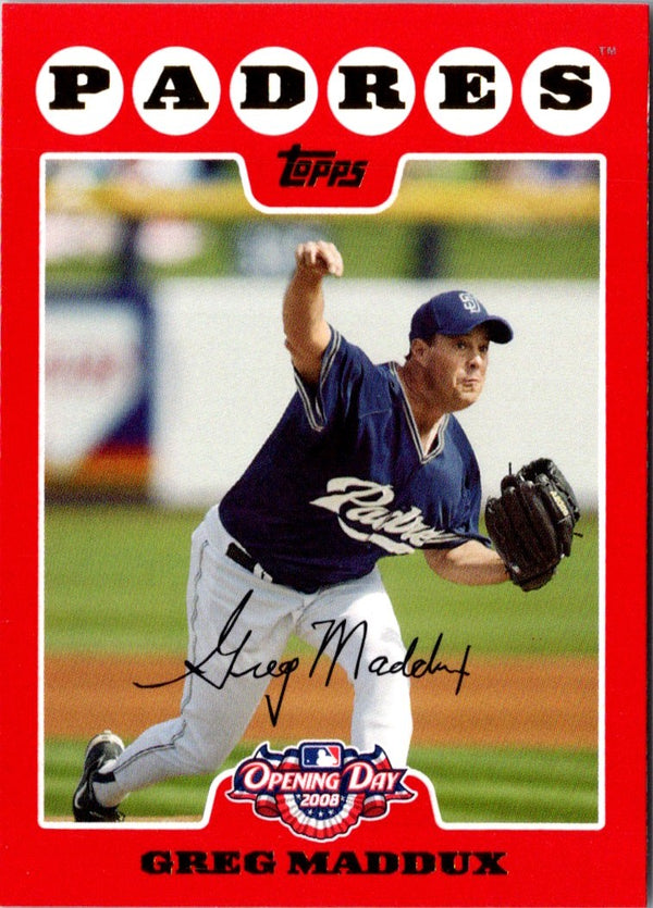 2008 Topps Opening Day Greg Maddux #171