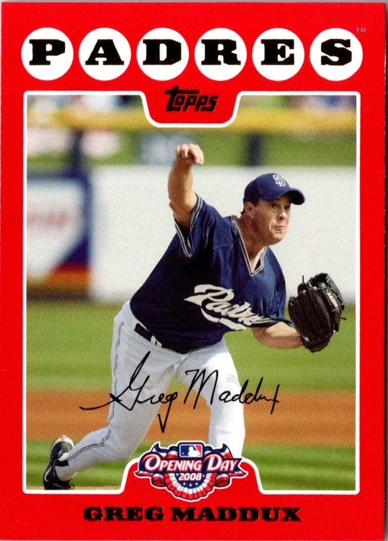 2008 Topps Opening Day Greg Maddux