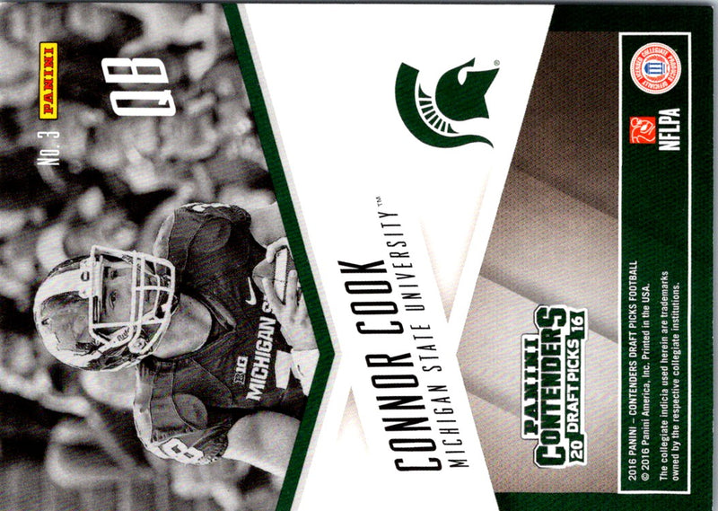 2016 Panini Contenders Draft Picks School Colors Connor Cook