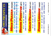 1993 Topps Gold Mike Piazza/Brook Fordyce/Carlos Delgado/Donnie Leshnock #701
