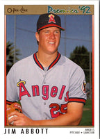 1992 O-Pee-Chee Premier Jim Abbott #140