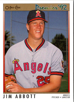 1992 O-Pee-Chee Premier Jim Abbott #140
