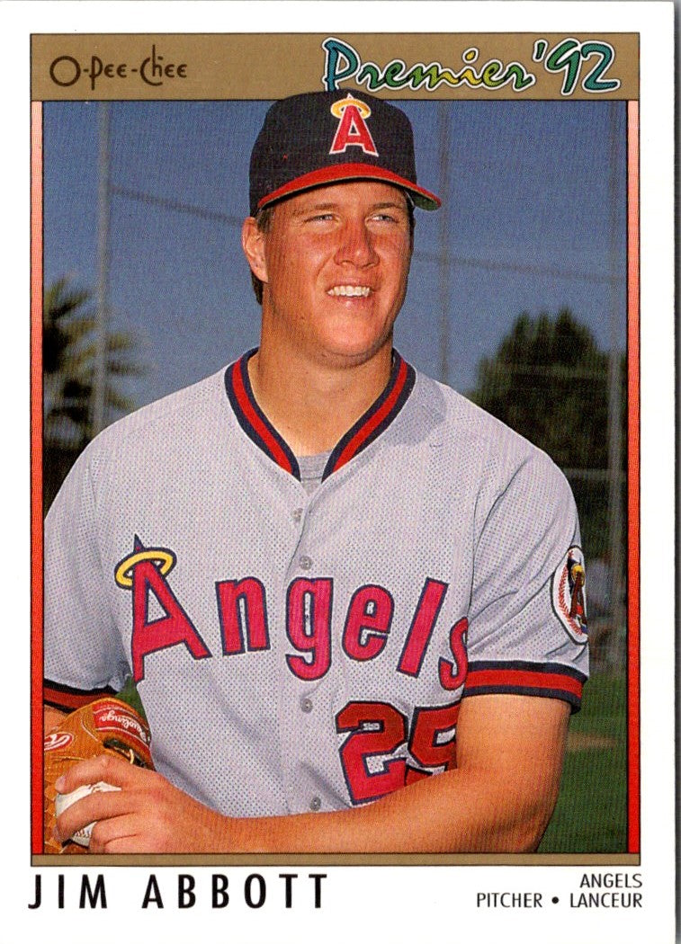 1992 O-Pee-Chee Premier Jim Abbott