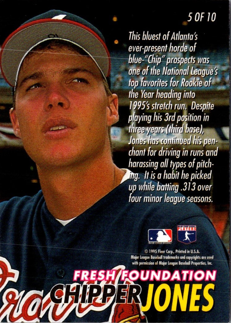 1995 Fleer Update Rookie Chipper Jones